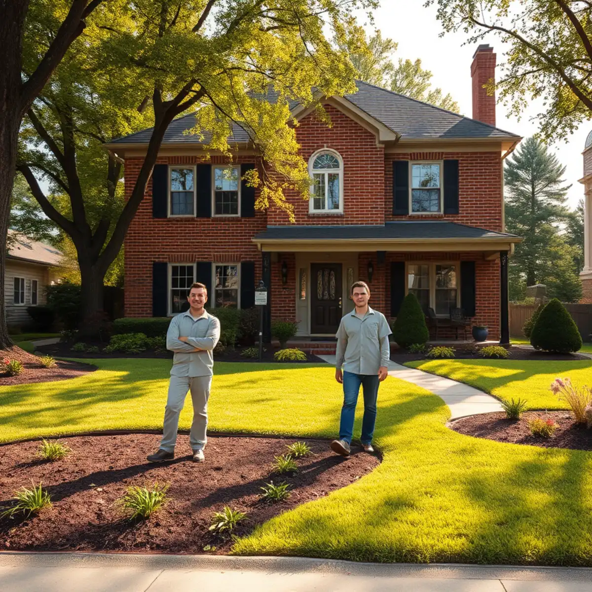 Professionally landscaped home in Crown Point, Indiana