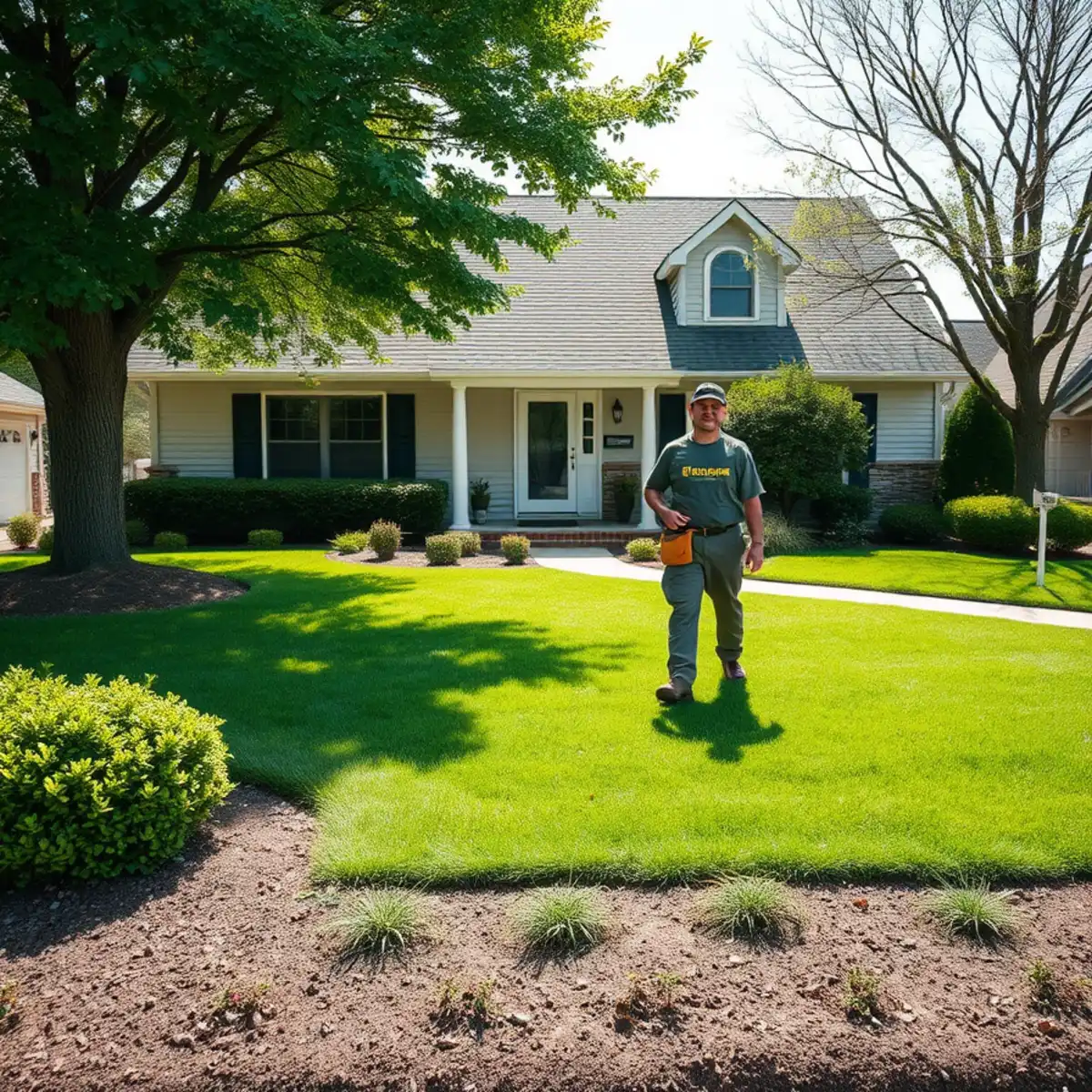 Professionally landscaped home in Dyer, Indiana