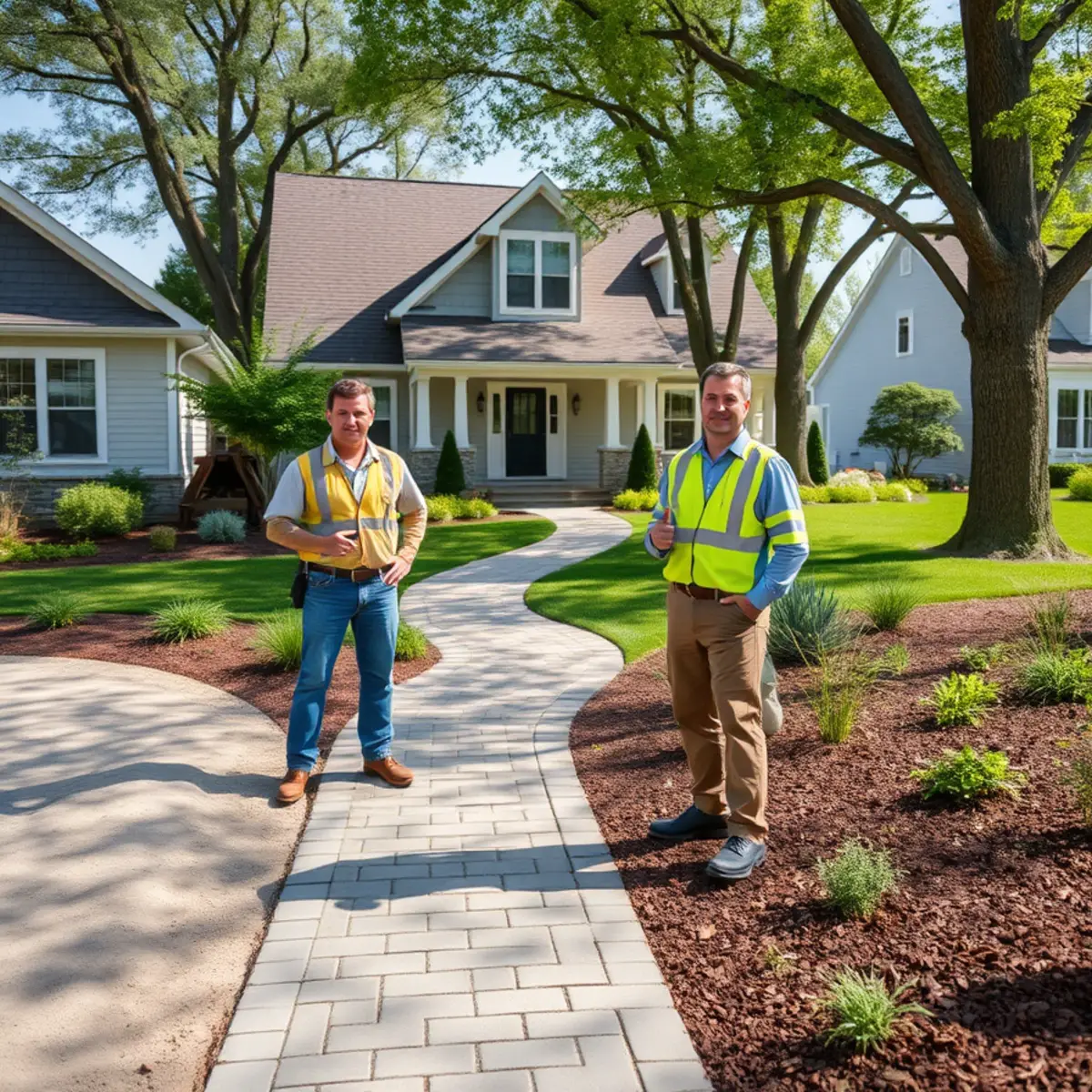 Professionally landscaped home in Portage, Indiana